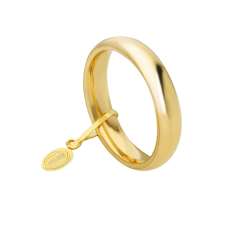 Unoaerre Comfortable Wedding Ring 4 mm Yellow Gold