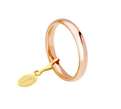 Fede Nuziale Unoaerre Comoda 3 mm Oro rosa