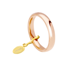 Fede Nuziale Unoaerre Comoda 3,5 mm Oro rosa