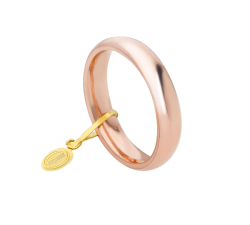 Fede Nuziale Unoaerre Comoda 4 mm Oro rosa