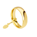 Unoaerre Comfortable Wedding Ring 5 mm Yellow Gold