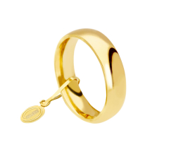 Unoaerre Comfortable Wedding Ring 5 mm Yellow Gold