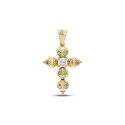 Yellow Gold Women's Cross Pendant GL101843