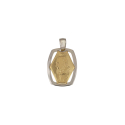 Padre Pio Pendant Yellow and White Gold 803321708436