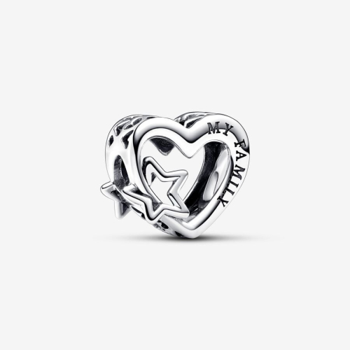 Charm Pandora Openwork Cuore con Stella 792829C00