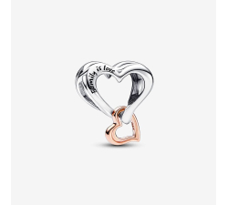 Charm Pandora Openwork Cuore Infinito "Family is Love" 782642C00