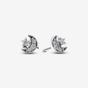 Pandora Crescent Moon and Star Earrings 292990C01