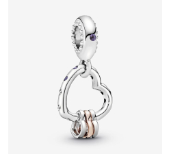 Charm Pandora Pendente Unione di Cuori 787247NLCMX