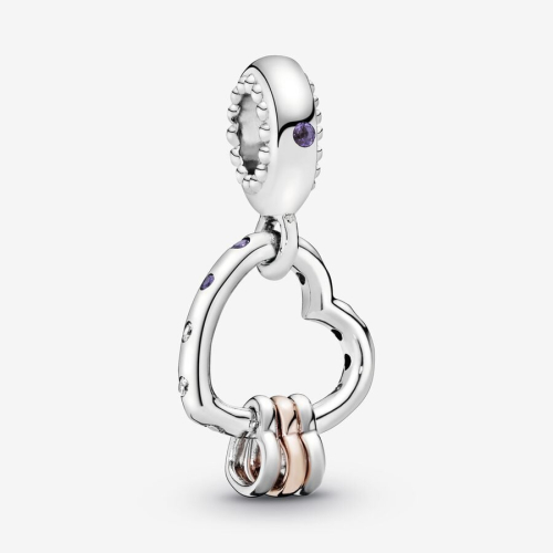 Charm Pandora Pendente Unione di Cuori 787247NLCMX