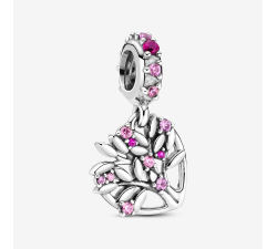 Pandora Charm-Stammbaum-Anhänger mit rosa Steinen 799153C01