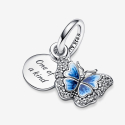 Pandora Charm Pendant Blue Butterfly 790757C01