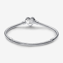 Pandora-Armband mit Infinity-Herzverschluss und leuchtenden Steinen 592645C01