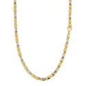 Men's Necklace Yellow Gold White GL101855