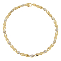 Men's Bracelet White Yellow Gold GL101858