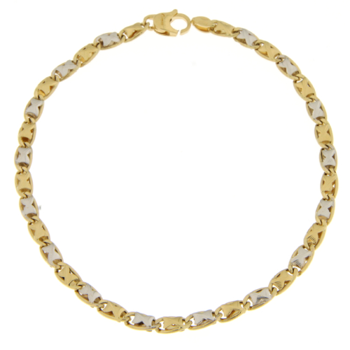 Bracciale Uomo Oro Bianco Giallo GL101859