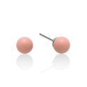 Miluna Women's Earrings Pink Coral PER2407