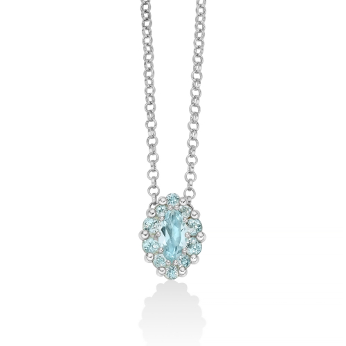 Miluna Women's Necklace Sky Gem CLD4798