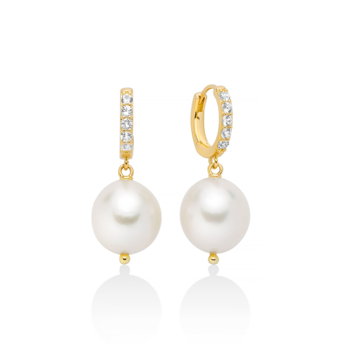 Miluna Women's Earrings Pearl Games PER2740G