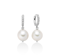 Miluna Women's Earrings Pearl Games PER2740B