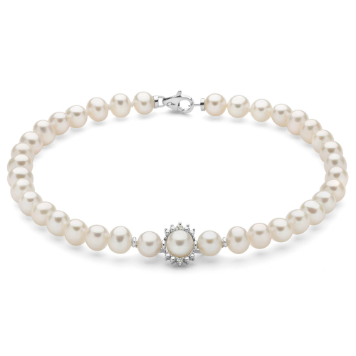 Miluna Women's Bracelet Pearls PBR3583