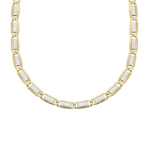 Collana Uomo Oro Giallo Bianco GL101865