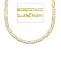 Men's Necklace Yellow Gold White GL101865