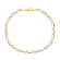 Men's Bracelet White Yellow Gold GL101860