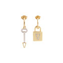 Valentina Ferragni Studio Lock Gold Ohrringe DVF-OR-PE14