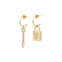 Orecchini Valentina Ferragni Studio Lock Gold DVF-OR-PE14