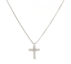 Collana Donna Promesse Croce Diamanti CRF4E10