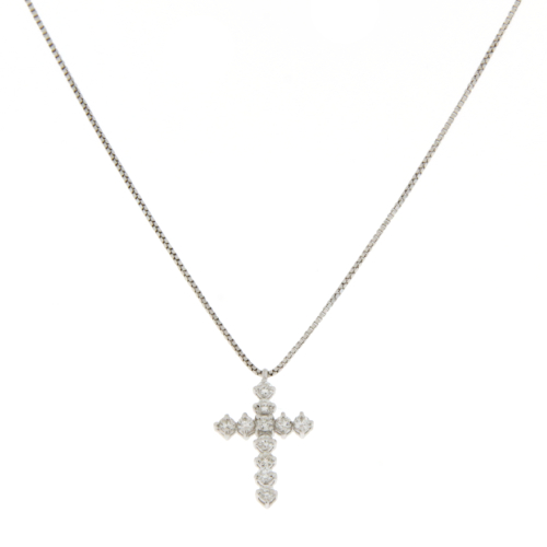 Collana Donna Promesse Croce Diamanti CRF4E10