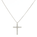 Promise-Kreuz-Diamant-Halskette für Damen CRF4E14