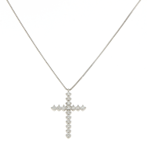 Collana Donna Promesse Croce Diamanti CRF4E14