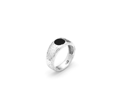 Giovanni Raspini Hammered Onyx Men's Ring 11868