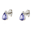 Women's Earrings Promises Diamonds Tanzanite OG64TANZ