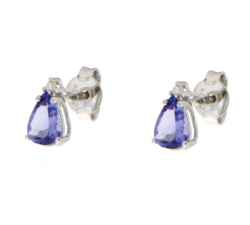 Women's Earrings Promises Diamonds Tanzanite OG64TANZ