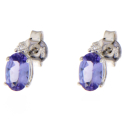 Women's Earrings Promises Diamonds Tanzanite OROV64TA