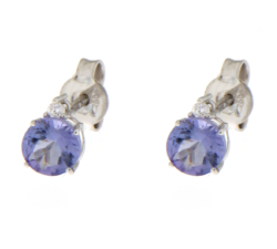 Earrings Women Promises Diamonds Tanzanite ORTO51BT