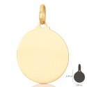 Yellow gold customizable medal pendant 803321737032