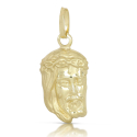 Pendant Face of Christ Jesus Yellow Gold GL100587