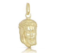 Anhänger Gesicht von Christus Jesus Gelbgold GL100587