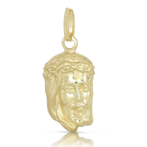 Anhänger Gesicht von Christus Jesus Gelbgold GL100587