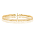 Yellow Gold Tennis Rope Bracelet GL101877