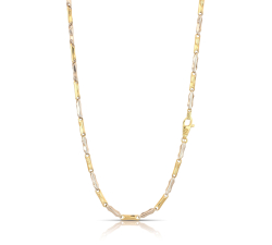 Yellow and White Gold Men's Necklace 803321717667