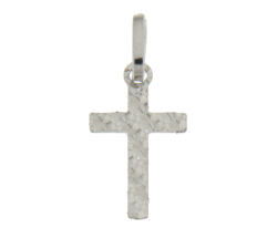 Unisex White Gold Cross Pendant GL101887