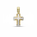 Men's Cross Pendant White Yellow Gold GL101890