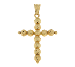 Yellow Gold Cross Pendant Woman GL101897