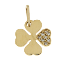 Pendant Woman Four Leaf Clover Yellow Gold GL101898