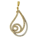 Pendant Women White Yellow Gold GL101899