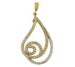 Pendant Women White Yellow Gold GL101899